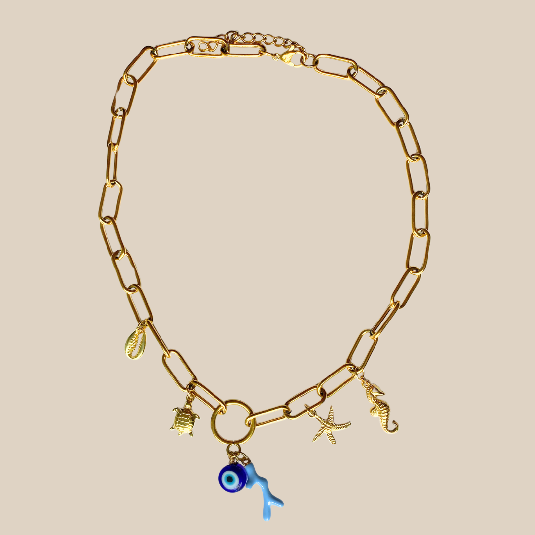Collier Océan doré ajustable – Solera