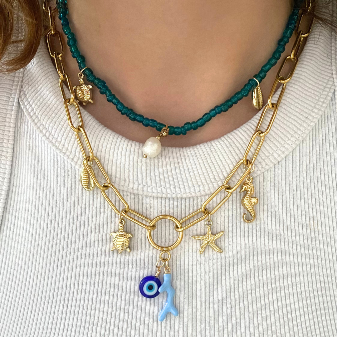 Collier Océan doré ajustable – Solera