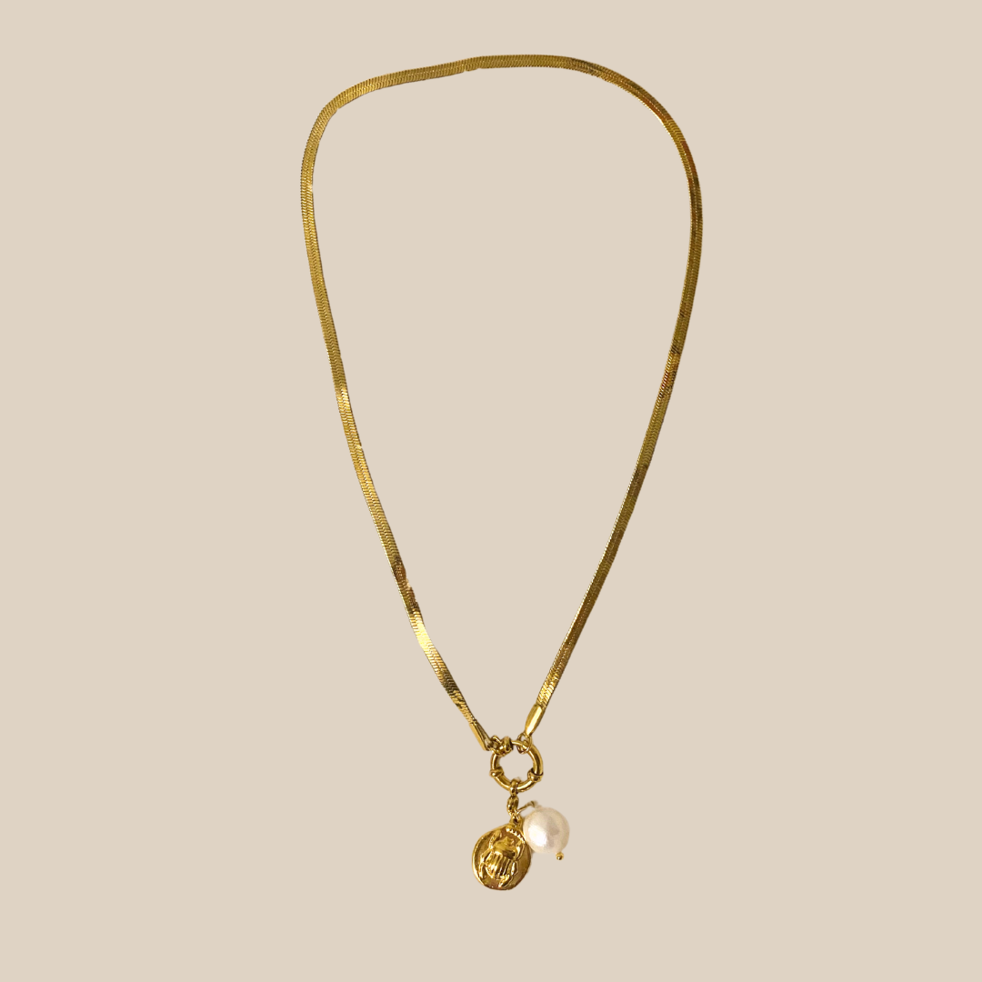 Collier Cannes – Perles d’Eau Douce & Acier Inoxydable