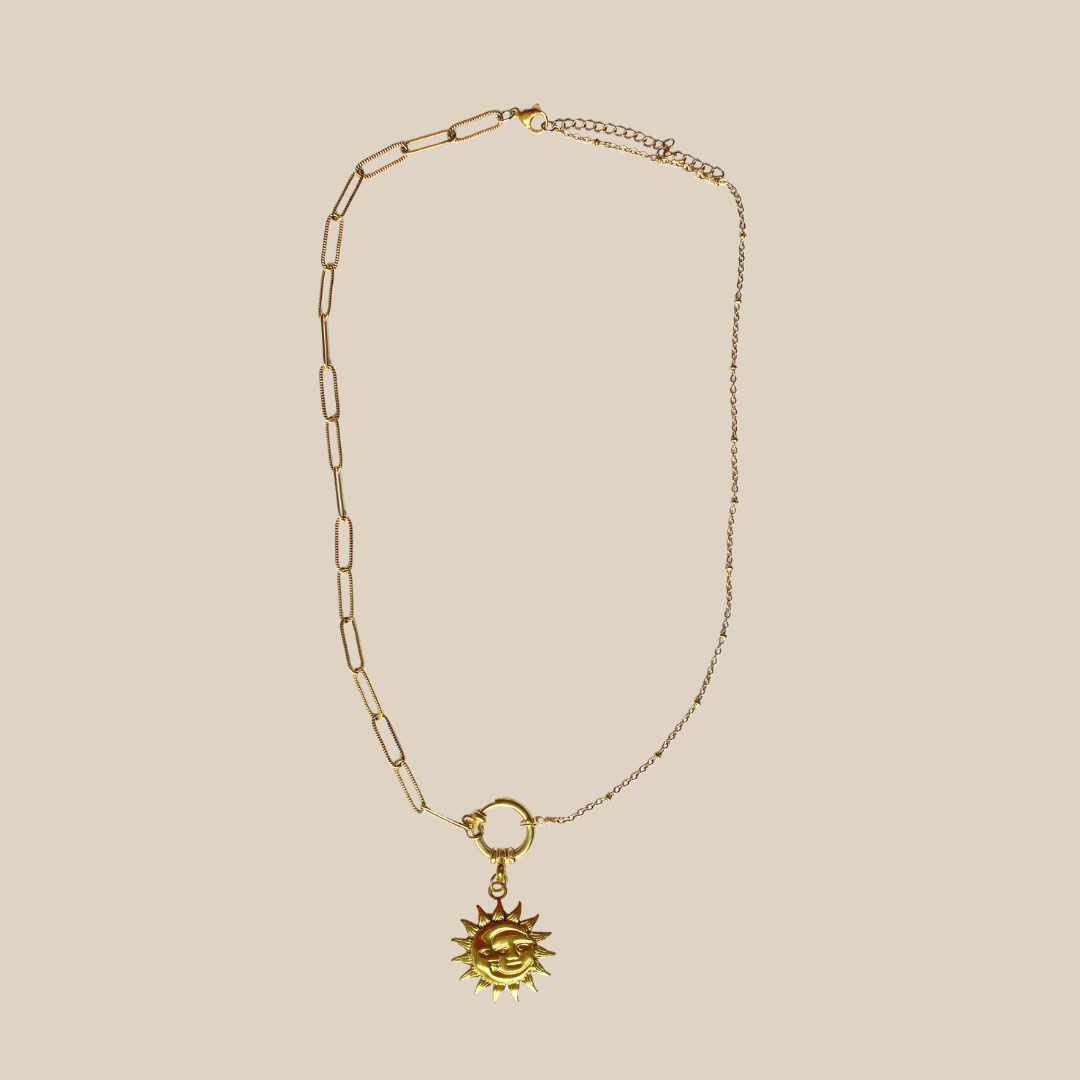 Collier Soleil ajustable en acier inoxydable doré – Solera