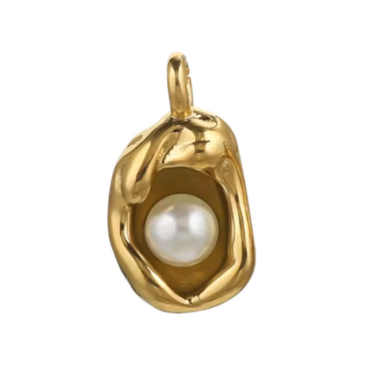 Pendentif à perle doré